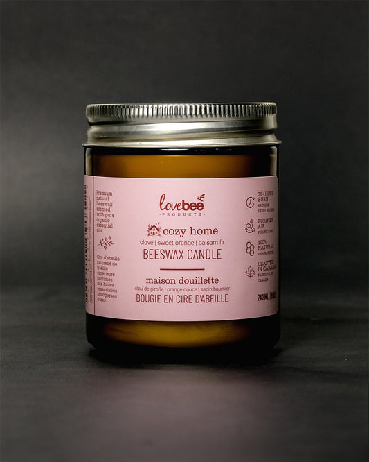 8 oz beeswax Candle (Cozy Home)