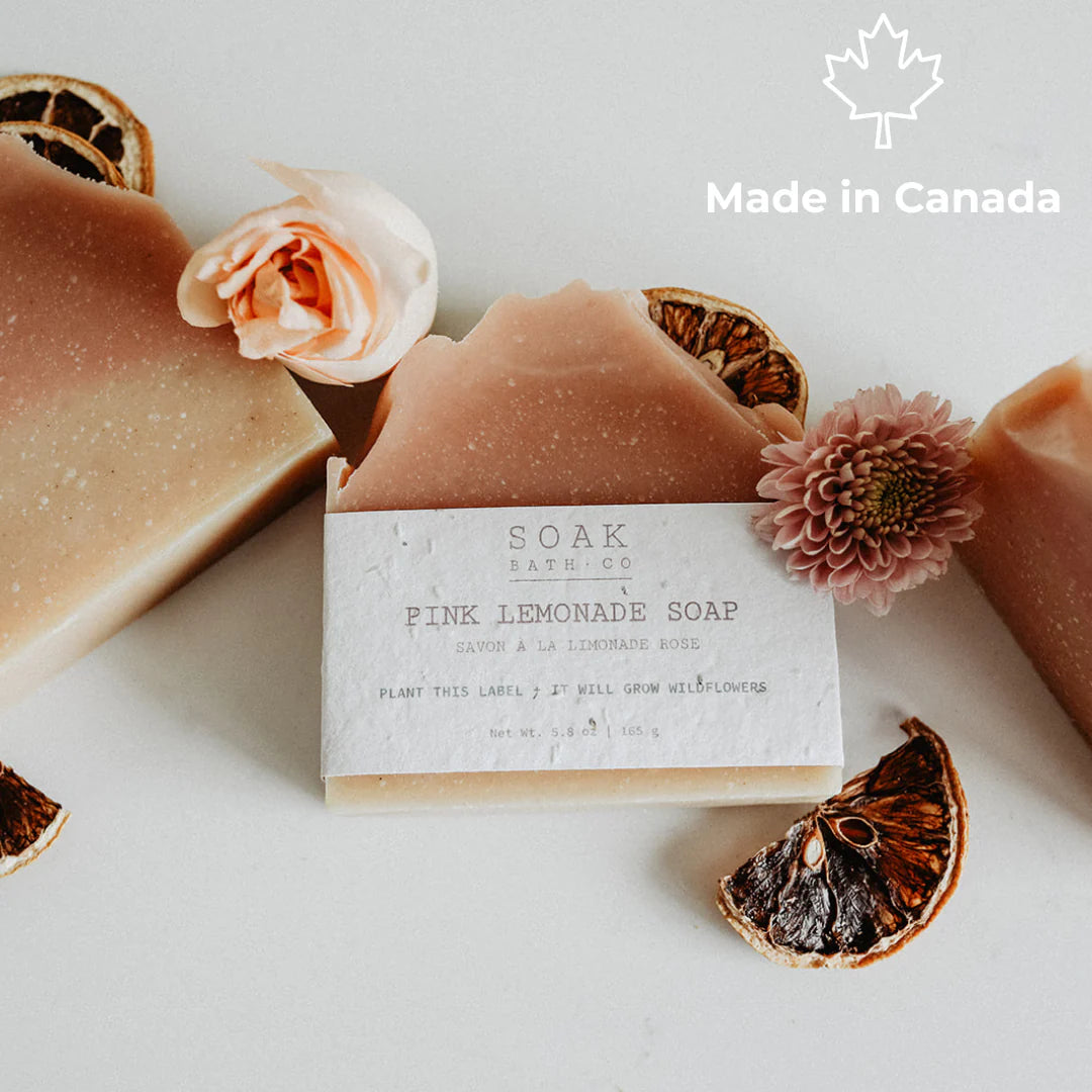 SOAK BATH CO - Pink Lemonade Soap Bar