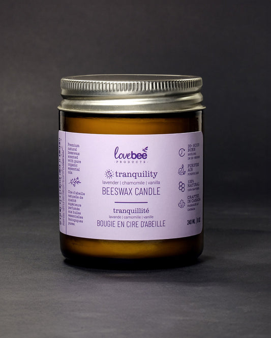 8oz Beeswax Candle (Tranquility)