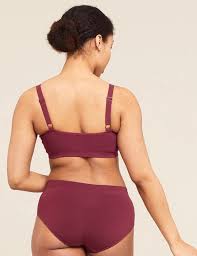Boody Full Bust Wireless Bra in Plum