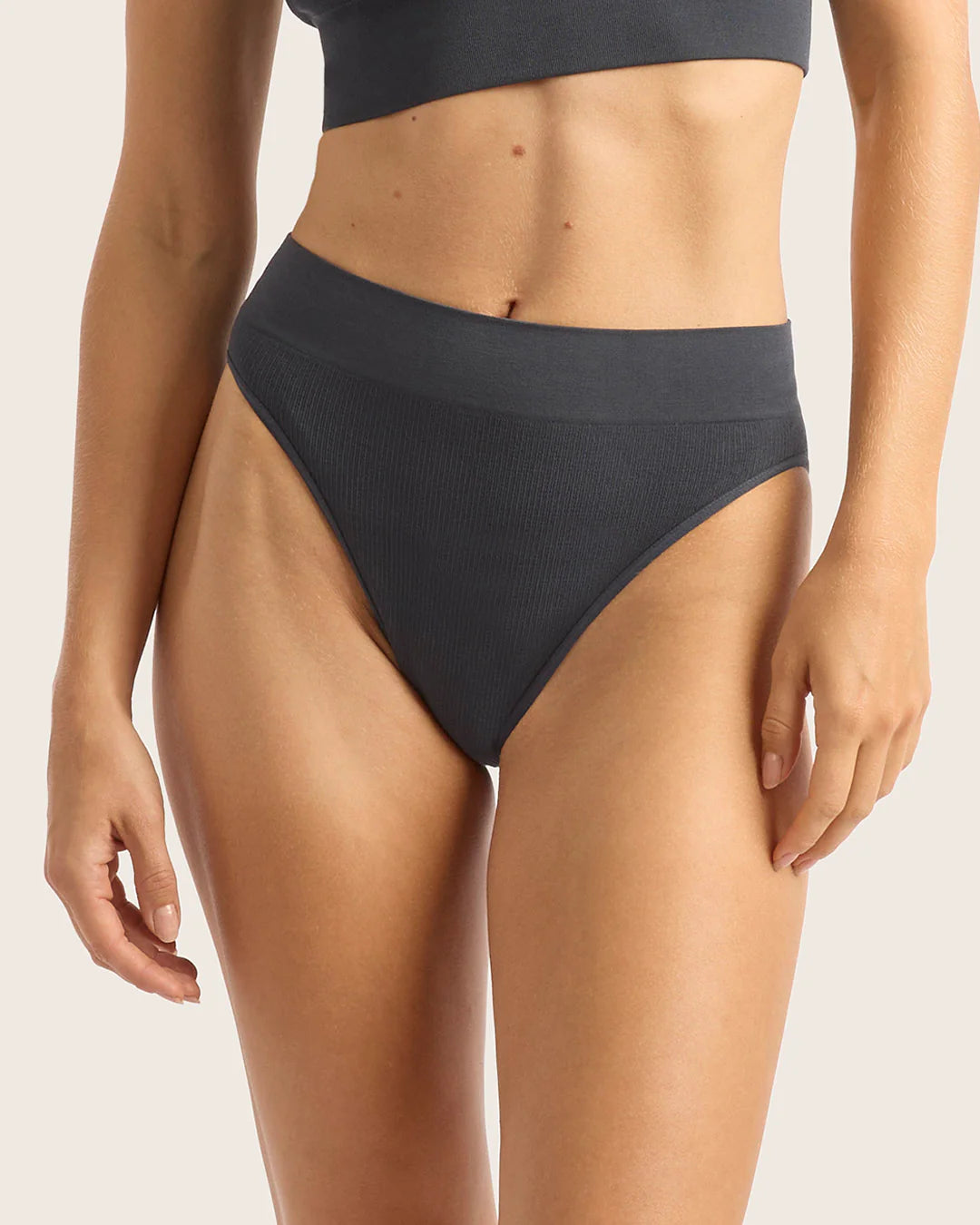 Boody Ribbed High Leg Brief