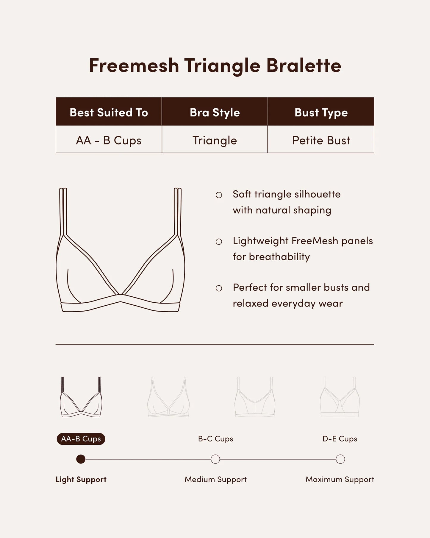 Boody Mesh triangle Bralette