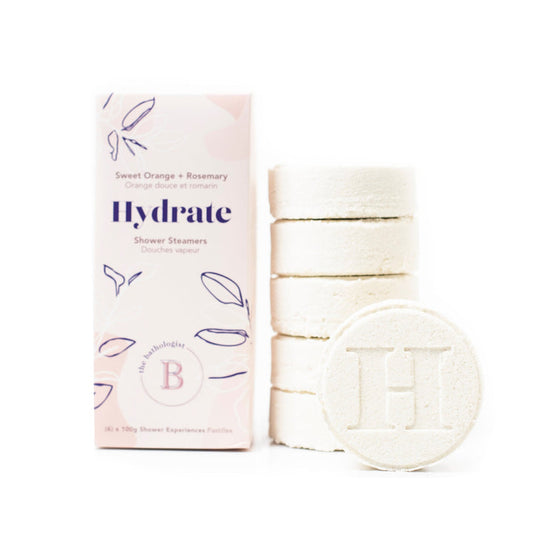 Shower Steamers Box- Hydrate (Sweet Orange + Rosemary)