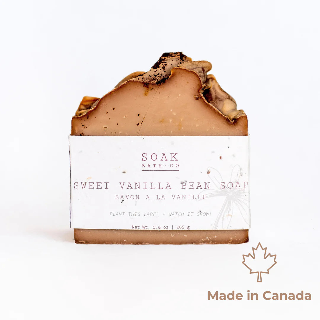 SOAK BATH CO - Sweet Vanilla Bean Soap Bar