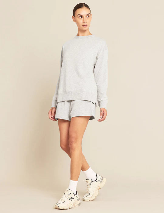 Boody Women's Weekend Crew Pullover in grey (xs)