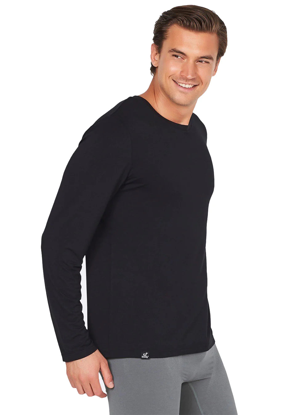 Boody Men's Lon sleeve(Black)