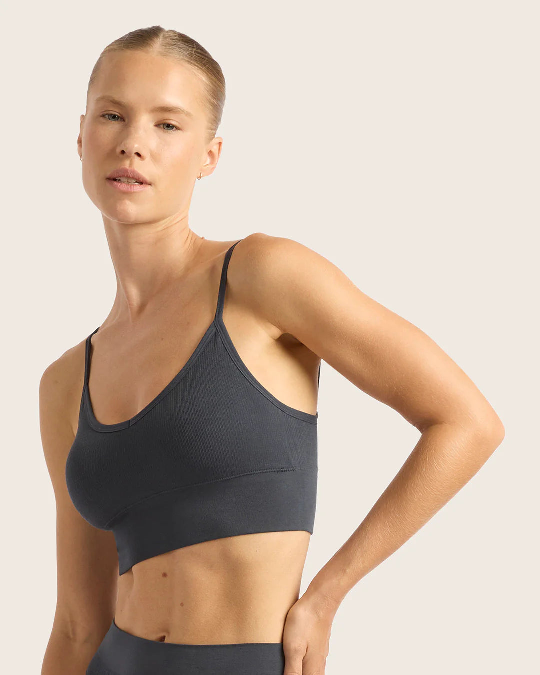 Boody Ribbed Low Back Bra