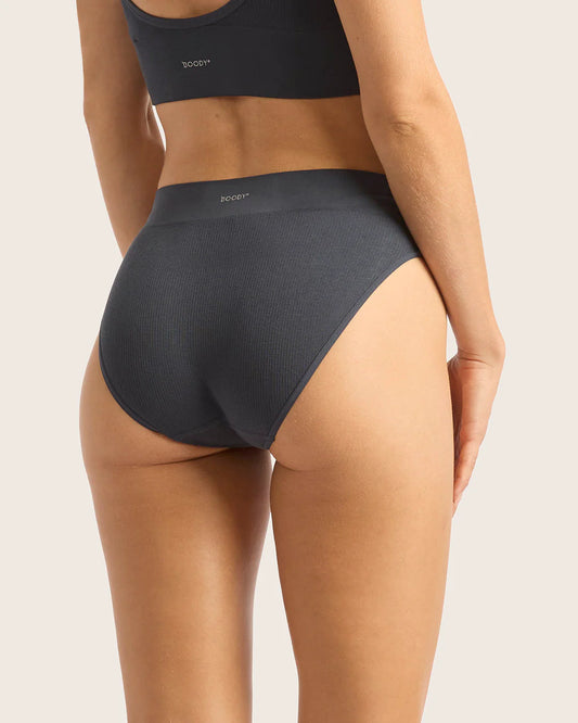 Boody Ribbed High Leg Brief