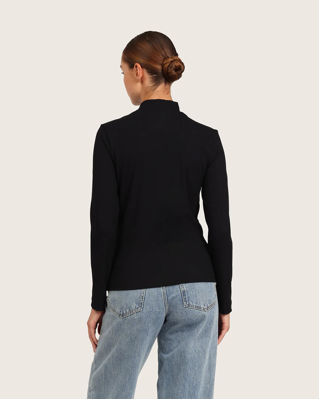Boody Women's Ribbed Turtleneck Top