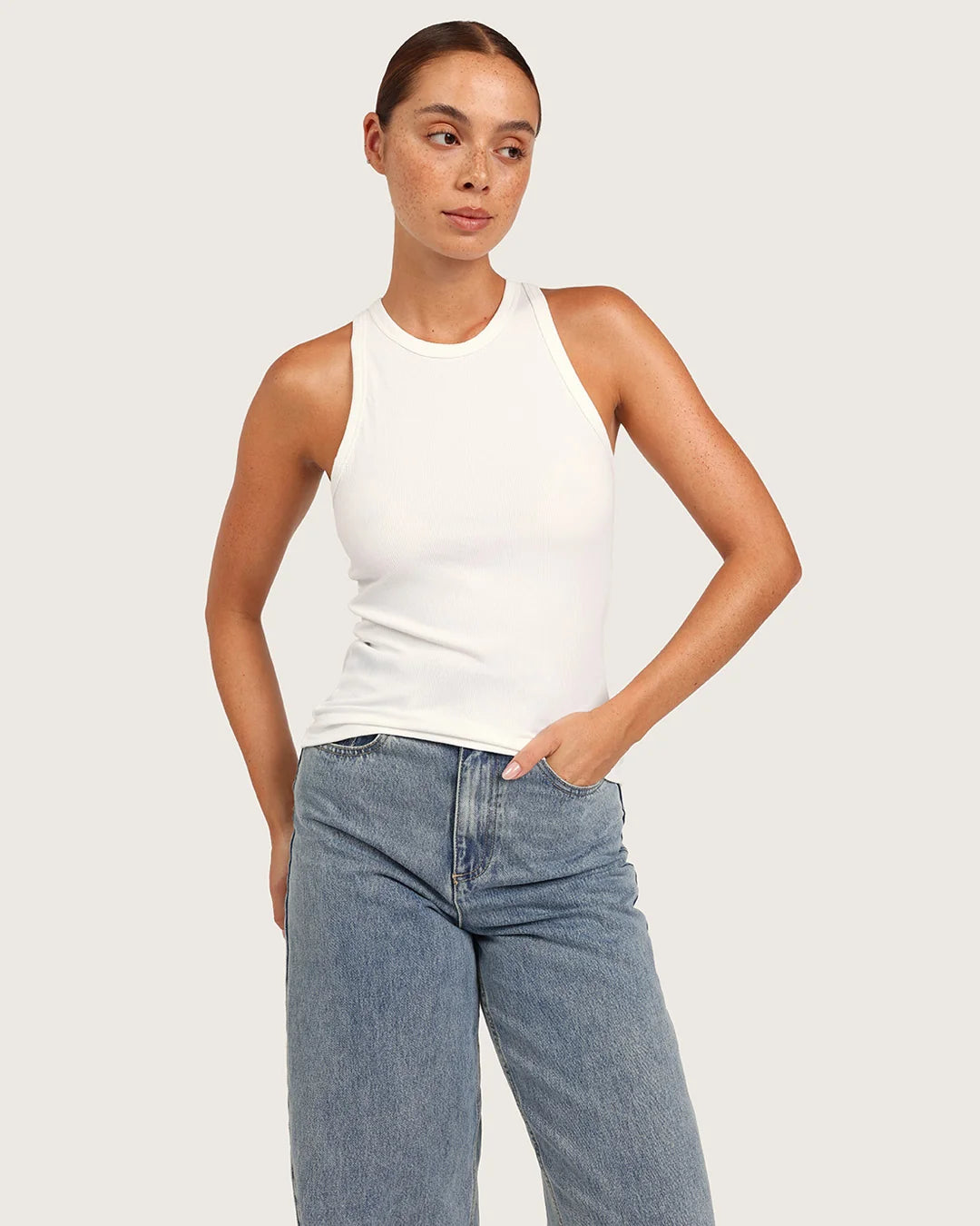 Boody Womens Ribbed Racerback Tank