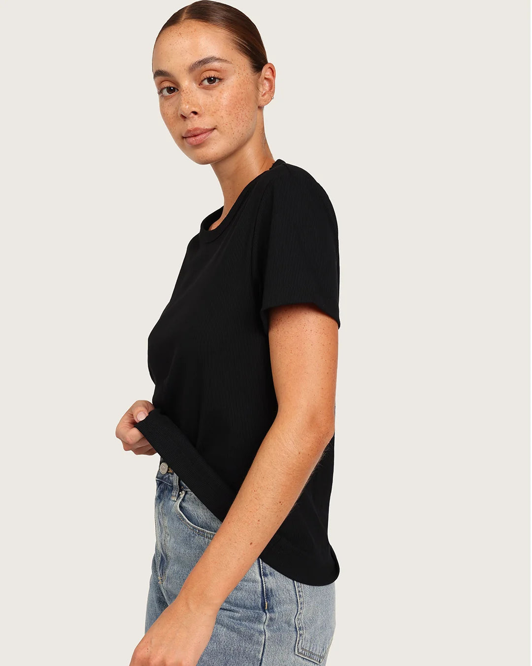 Boody Women's Ribbed Crew Neck